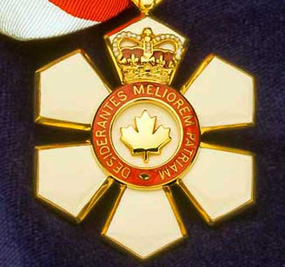Dr David Dolphin's Order of Canada Medal